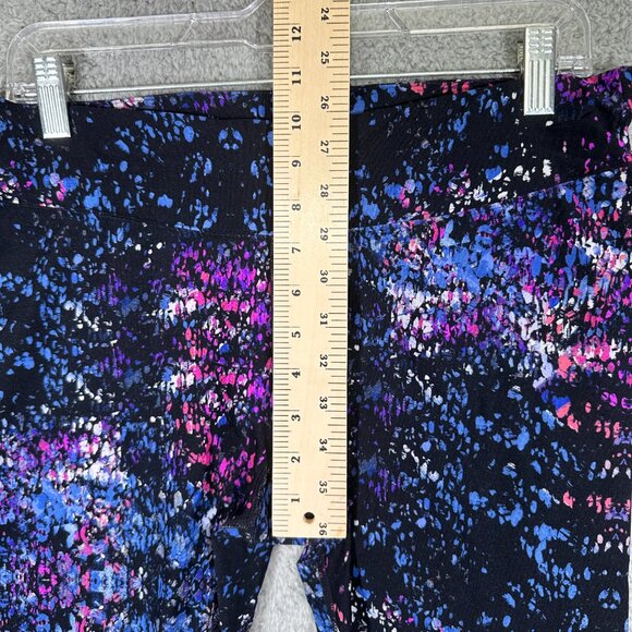 CALVIN KLEIN Womens Leggings Multicolor Spatter Size OX (~12W) Stretch Printed - Picture 9 of 11